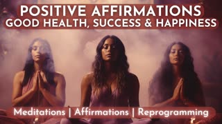 Positive Affirmations | Good Health, Success, Happiness | Laws of Attraction | 15 Min Meditation