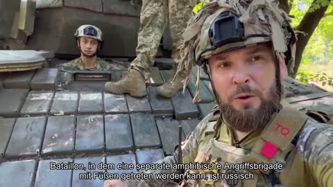 Eine neue Trophäe T-72, die vom 1. Bataillon der 95. Brigade erbeutet wurde. VIDEO