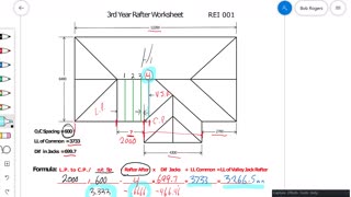 Valley Jack Rafter Calculation