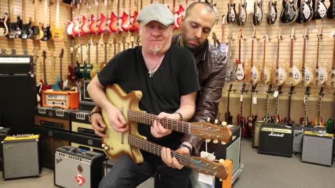 Nuts to Butt with Mark Agnesi & Nick Dias with a Danelectro Double Neck Guitar & Bass