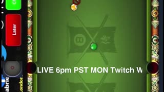 Live Today at 6PM PST on TWITCH https://twitter.com/itscuegod , 8 Ball Pool 🎱🎱🎱
