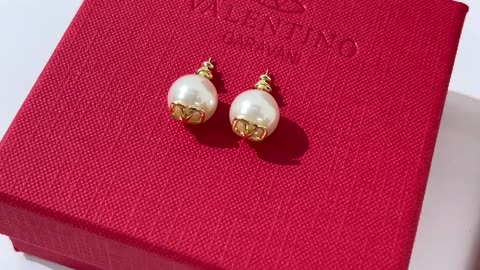 Pearl earrings CD diamond earrings femininity Korea 2023 new trend