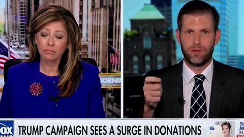 Eric Trump about fundraising after the verdict