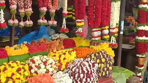 Flower market malaeswaram