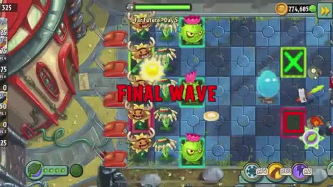 Plants vs Zombies 2 Far Future - Day 5