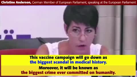 EU MP Christine Anderson: Vaccine Coercion Is The ‘Biggest Crime Ever Committed On Humanity’