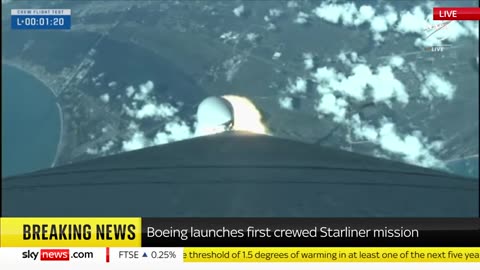BREAKING_ Boeing's Starliner finally blasts off to International Space Station Sky News