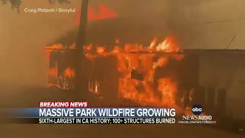 Northern California wildfire burns through area larger than Los Angeles, officials say