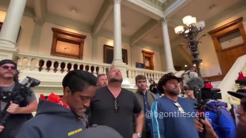 ICYMI: Alex Jones and Ali Akbar practice run at Georgia Capital before #J6. 11/18/2020