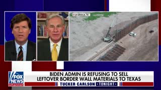 Texas Gov. Greg Abbott on the border wall his state is building to combat Biden's border crisis