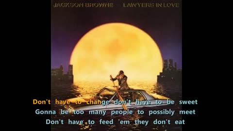 Jackson Browne - For A Rocker [a karaoke salute]