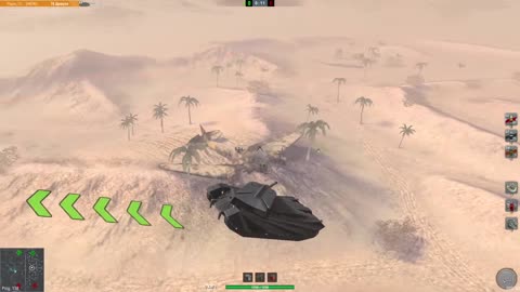 Flying tank on the game WoT blitz