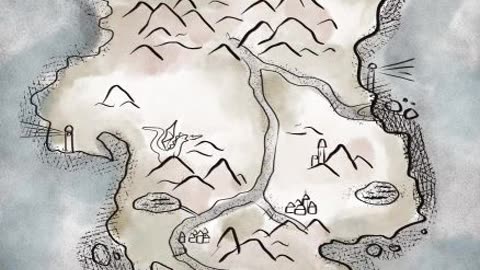 I draw a Simple Map for my story!