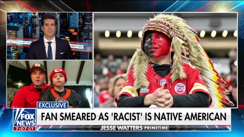 Father and 9-year old Native American boy who was smeared as racist break.