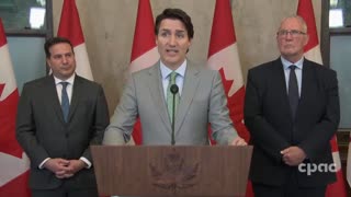 Trudeau gets defensive when asked his not telling Canadians about foreign interference