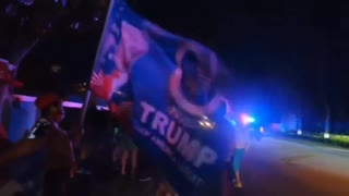 Trump Supporters Arrive Outside Mar-A-Largo in Florida
