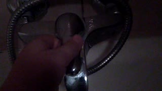 Broken bath faucet