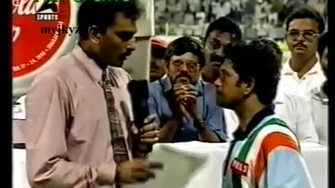 Tendulkar Post Match Interview after scoring 134 runs against Australia 1998.