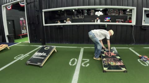 AJ's Sports "Texas Cornhole showdown" day 2 qualifier - Rounder 4