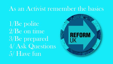 ReformUK Scotland Activist Training Series Episode 7