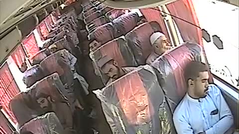 Bus excident inside