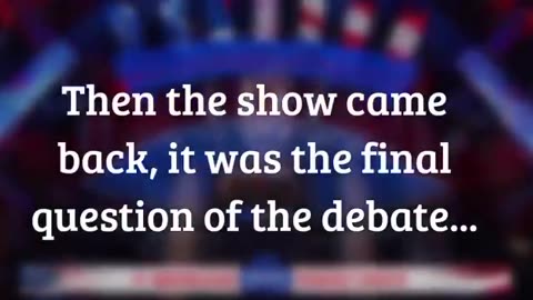 2023 Republican debate- when host asks vaccine injury question: live broadcast freezes.