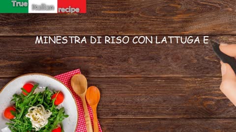 Minestra di riso con lattuga e piselli