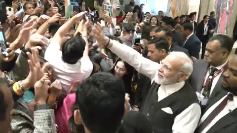 PM Modi celebrates successful Chandrayaan 3 landing on moon with Indian diaspora in Johannesburg
