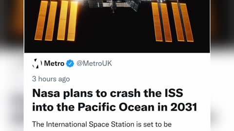 Nasa plans to crash the ISS into the Pacific Ocean in 2031
