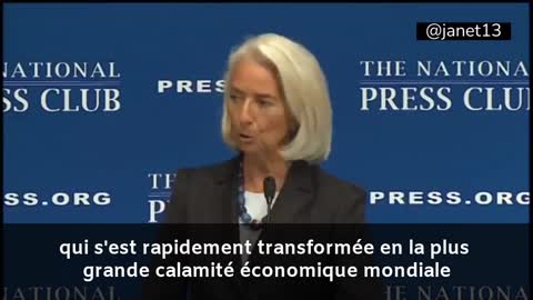 Christine LAGARDE, ancienne directrice du FMI parle de numérologie Nuevo Orden Mundial