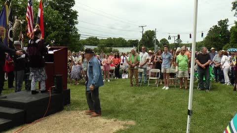 Presenting the Colors at Daniel Ninham Statue Dedication