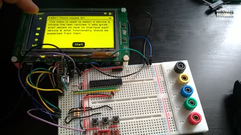 UPTS - Testing an 8-channel Photo-isolator board - KB847 (STM32F746)