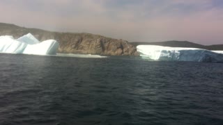 Rare footage of floundering iceberg off Newfoundland