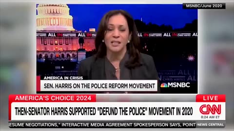 CNN: "THEN-SENATOR HARRIS SUPPORTED 'DEFUND THE POLICE' MOVEMENT IN 2020"
