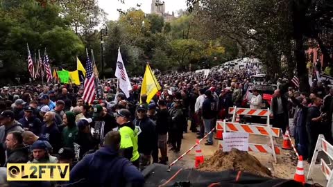 NYC, USA Outside DeBlasio’s home Protest Against vaccine mandates