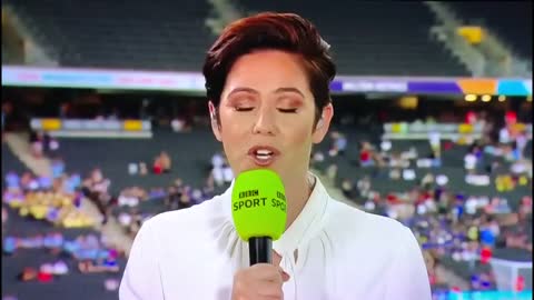 BBC presenter saying that the England Women’s football team is too white