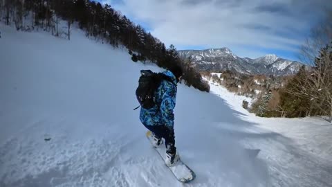snowboarding in Japan| Marunuma ski resort| insta360