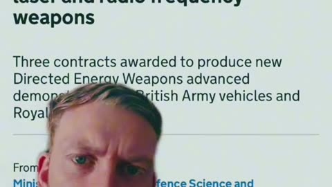 The UK invest in Directed Energy Weapons (DEWs)