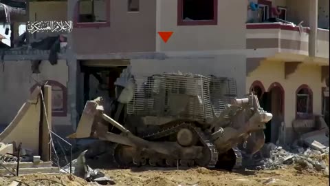 Al-Qasaam brigades targ IDF buldozer