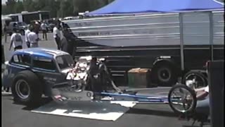 Nitro Neil Bisiglia's Supercharged Nitro AA/Coupe (Top Fuel Dragster) Super Stock Reunion 1996