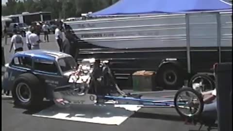 Nitro Neil Bisiglia's Supercharged Nitro AA/Coupe (Top Fuel Dragster) Super Stock Reunion 1996