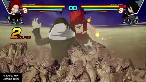My Hero One's Justice - Eijiro Kirishima super moves attacks