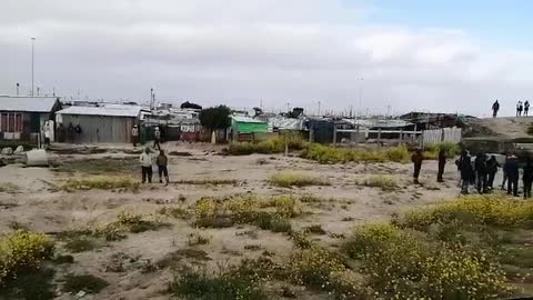 A speeding mini bus taxi overturned near Khayelitsha on the N2