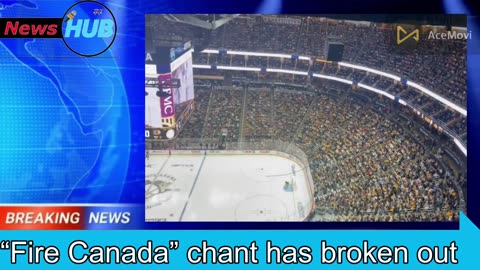 “Fire Canada” chant has broken out at the Penguins opening night game