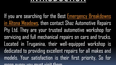 Want to get the Best Emergency Breakdowns in Altona Meadows