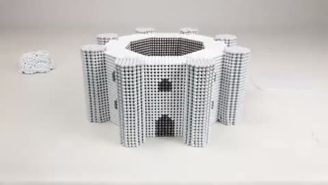 How to make Castel del Monte from 30000 Magnetic Balls 1 Magnetic Games
