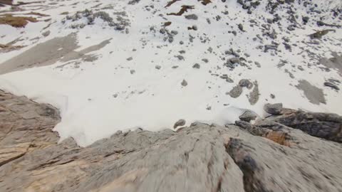 Drone captured incredible footage from mountains fall