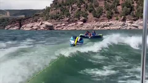 Two Girls Fell off While Tubing at the Lake