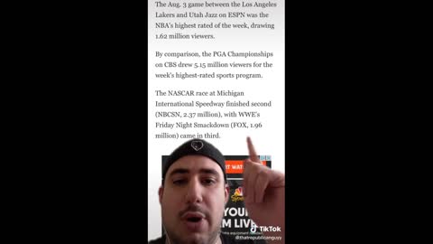 Guy Explains How BLM Protests Are Killing NBA Ratings