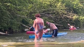 Family Kayaking Chaos